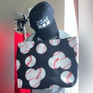Baseball hat and bag